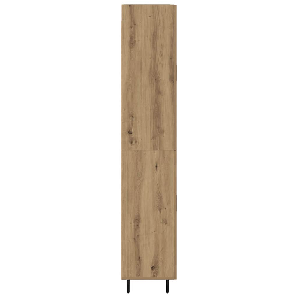 Haut Armoire 2 pcs Chêne artisanal 69,5 x 34 x 180 cm