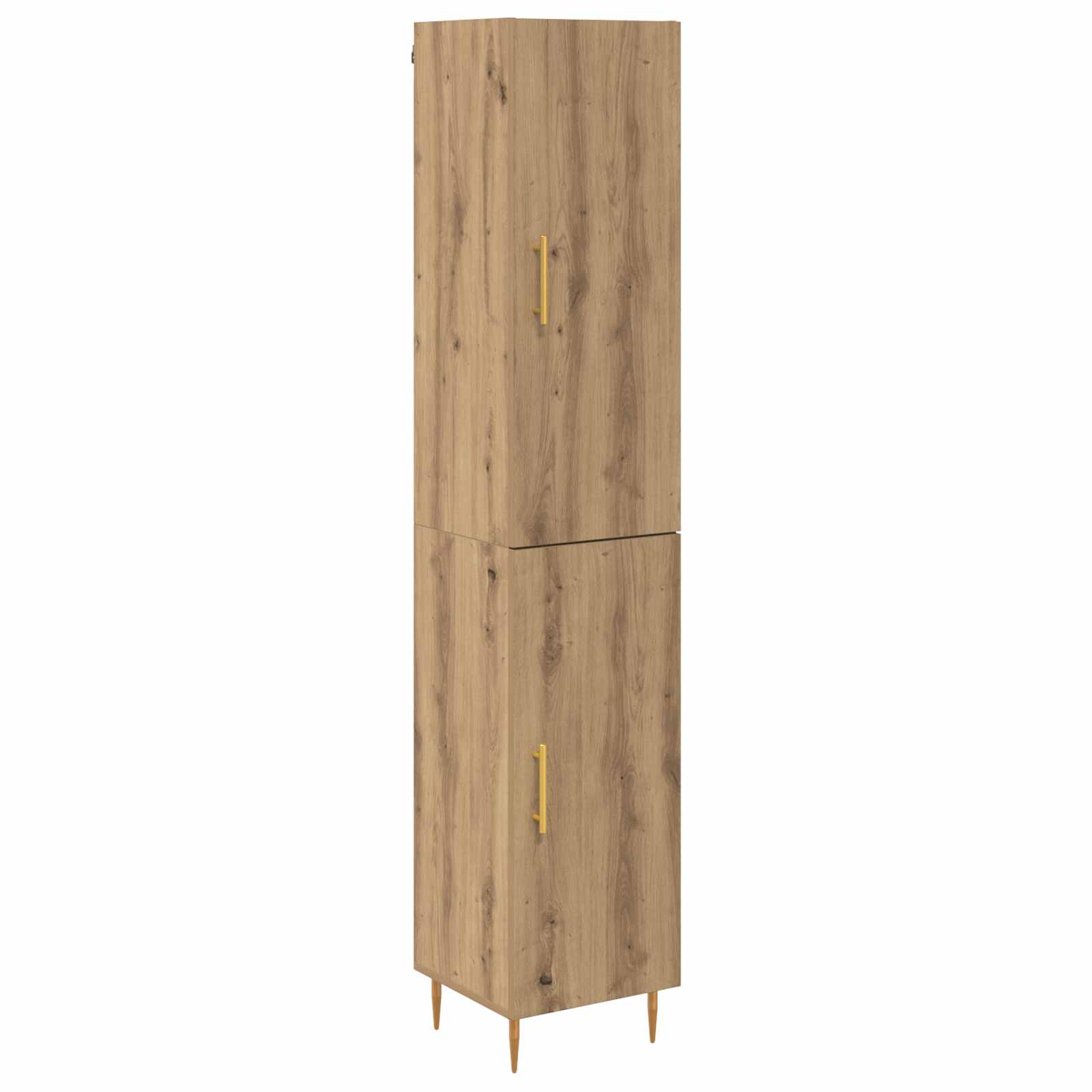 Haut Armoire 2 pcs Chêne artisanal Bois d'ingénierie - XIOS