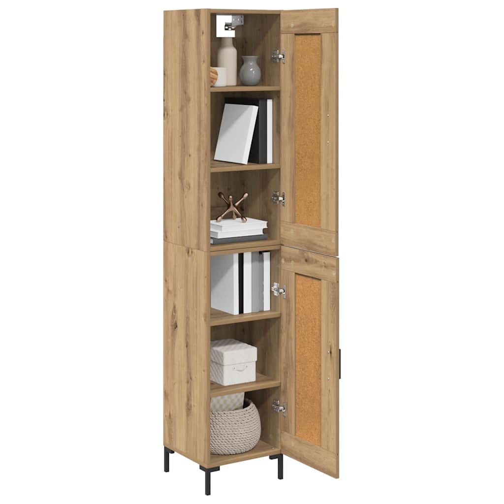 Haut Armoire Chêne artisanal 34,5 x 34 x 180 cm - XIOS