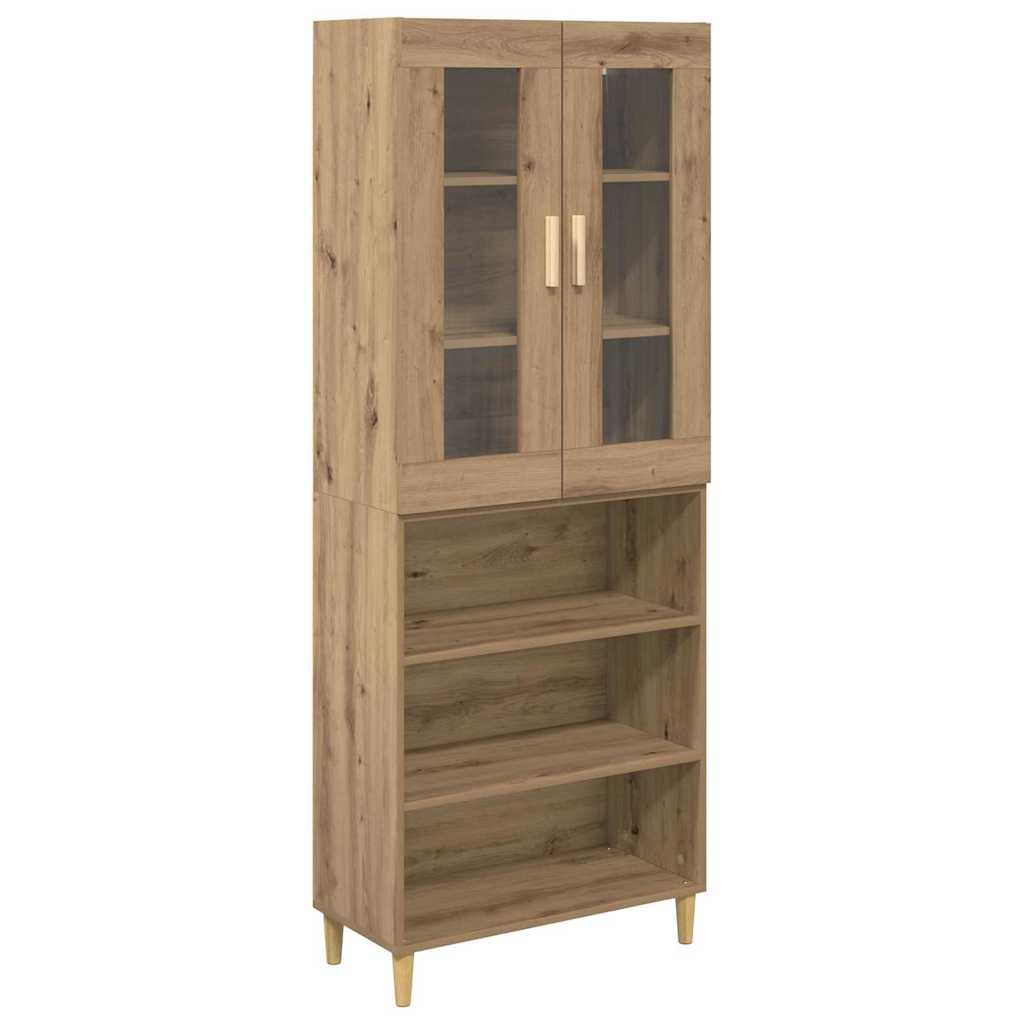 Haut Armoire Chêne artisanal 69,5 x 34 x 180 cm - XIOS