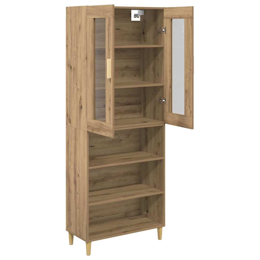 Haut Armoire Chêne artisanal 69,5 x 34 x 180 cm - XIOS