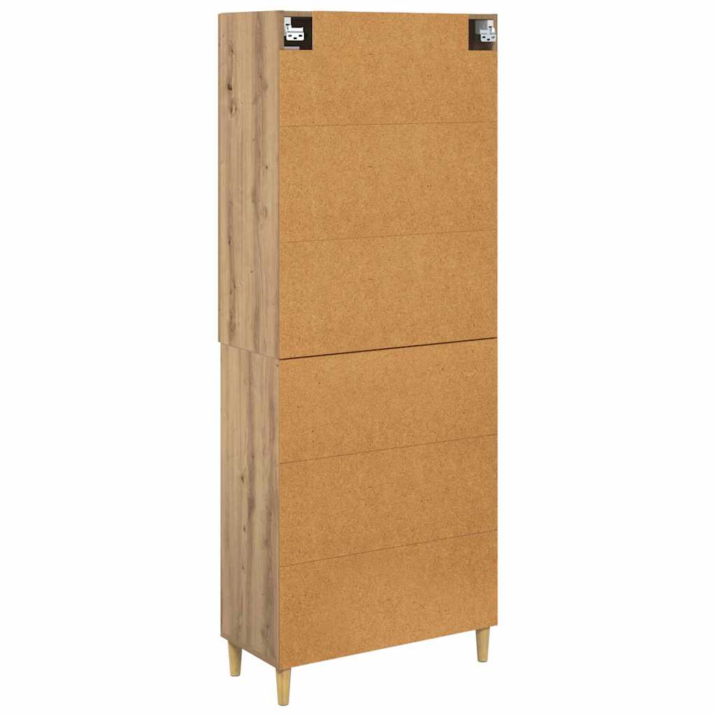 Haut Armoire Chêne artisanal 69,5 x 34 x 180 cm - XIOS