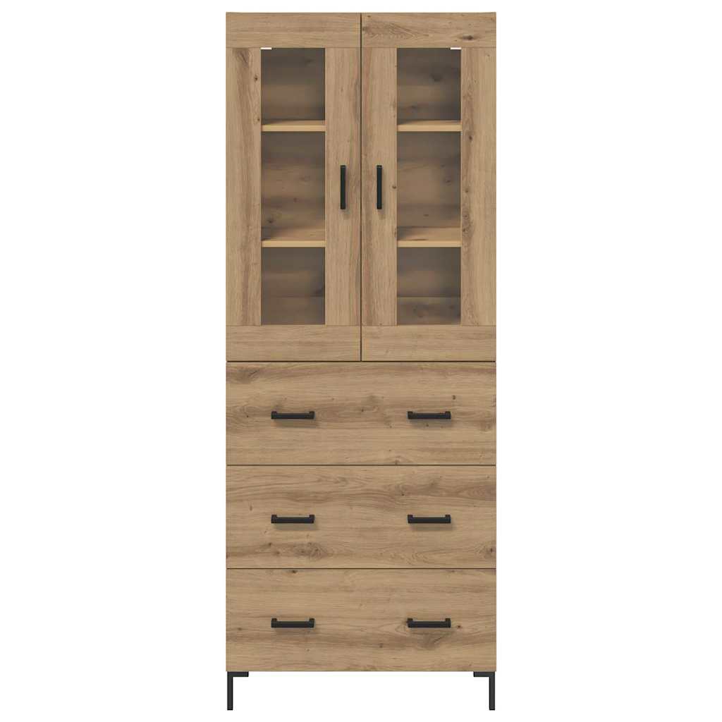 Haut Armoire 2 pcs Chêne artisanal Bois d'ingénierie - XIOS
