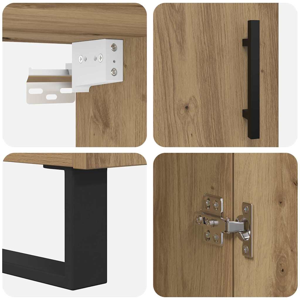 Haut Armoire Chêne artisanal 69,5 x 34 x 180 cm - XIOS