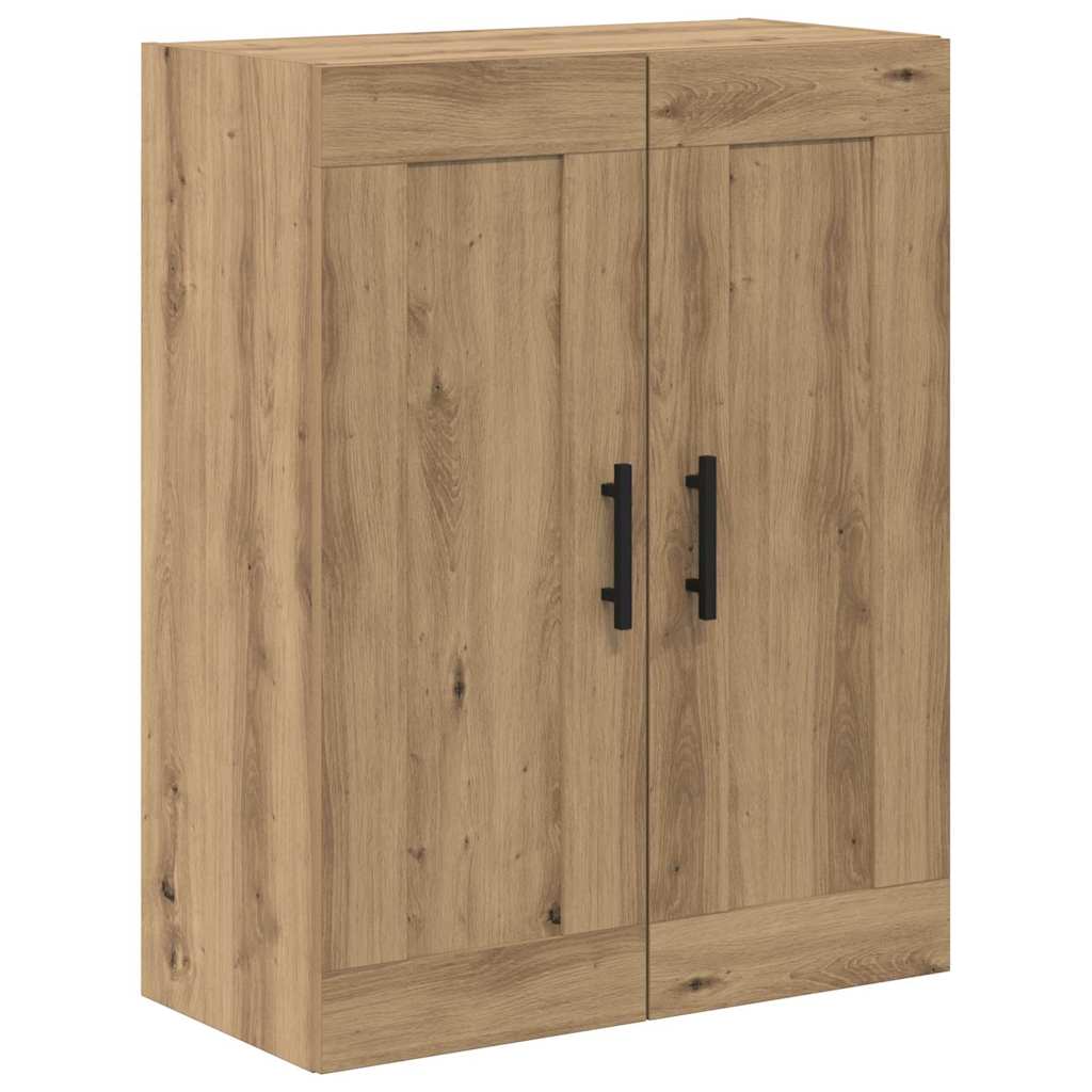 Haut Armoire 2 pcs Chêne artisanal Bois Aggloméré et Verre - XIOS