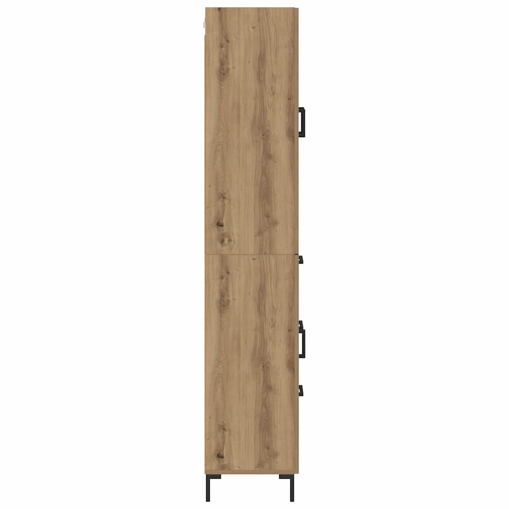 Haut Armoire avec tiroir Chêne artisanal 69,5 x 34 x 180 cm - XIOS