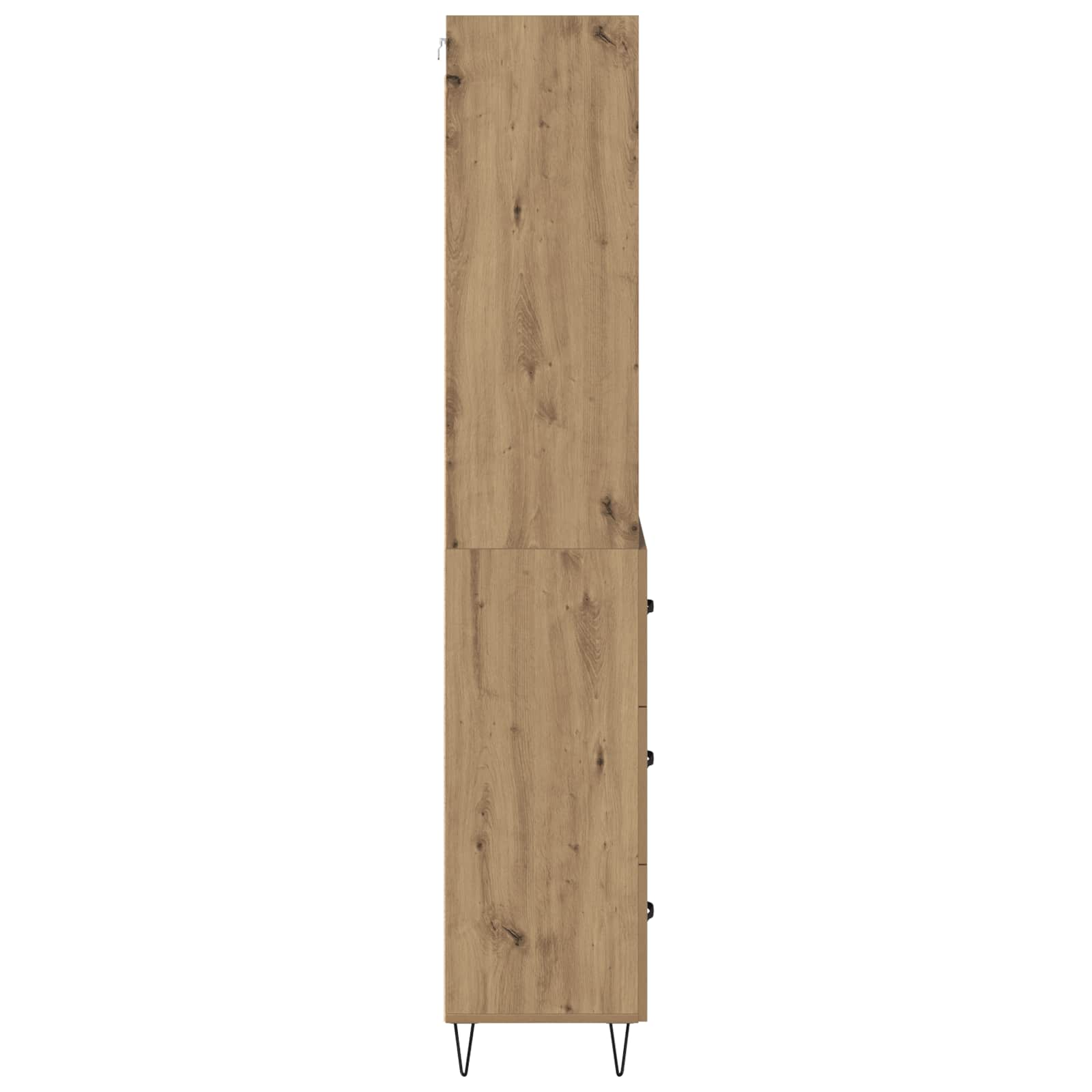 Haut Armoire avec tiroir Chêne artisanal 69,5 x 32,5 x 180 cm - XIOS