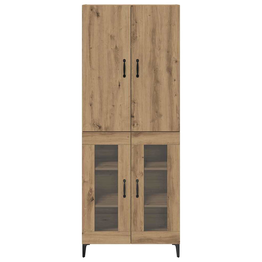 Haut Armoire Montage mural Chêne artisanal 69,5 x 34 x 180 cm - XIOS