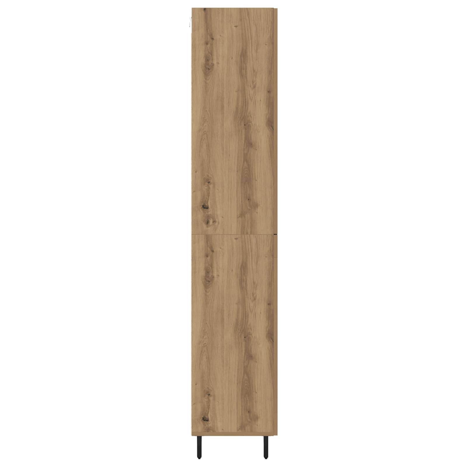 Haut Armoire 2 pcs Chêne artisanal 69,5 x 34 x 180 cm