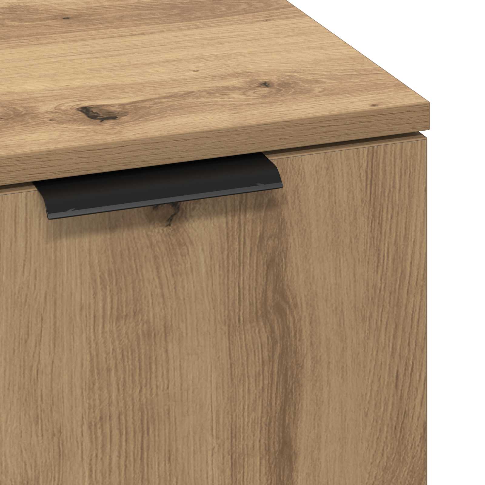 Buffet 3 pc Chêne artisanal 120 x 30 x 70 cm Bois d'ingénierie