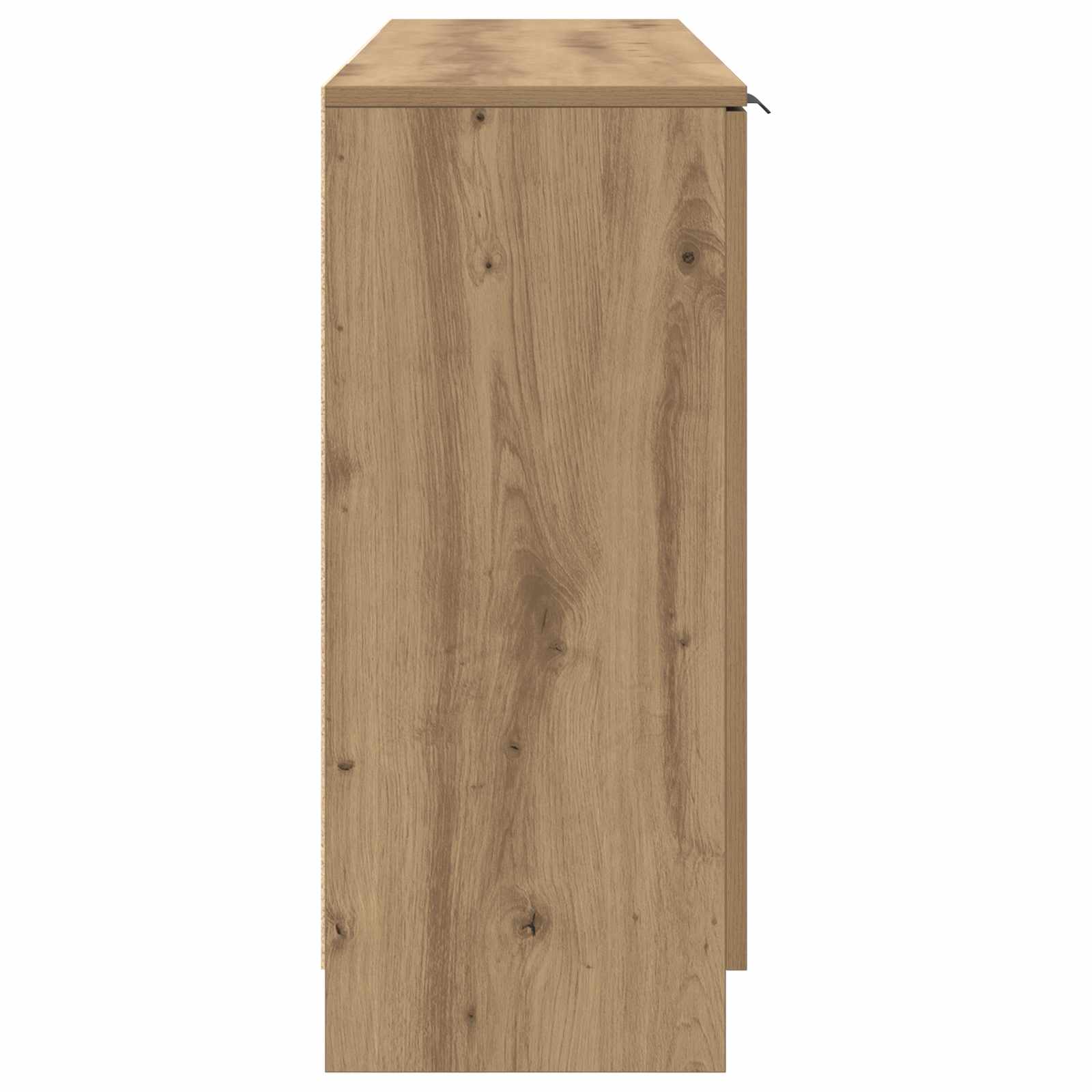 Buffet 3 pc Chêne artisanal 120 x 30 x 70 cm Bois d'ingénierie