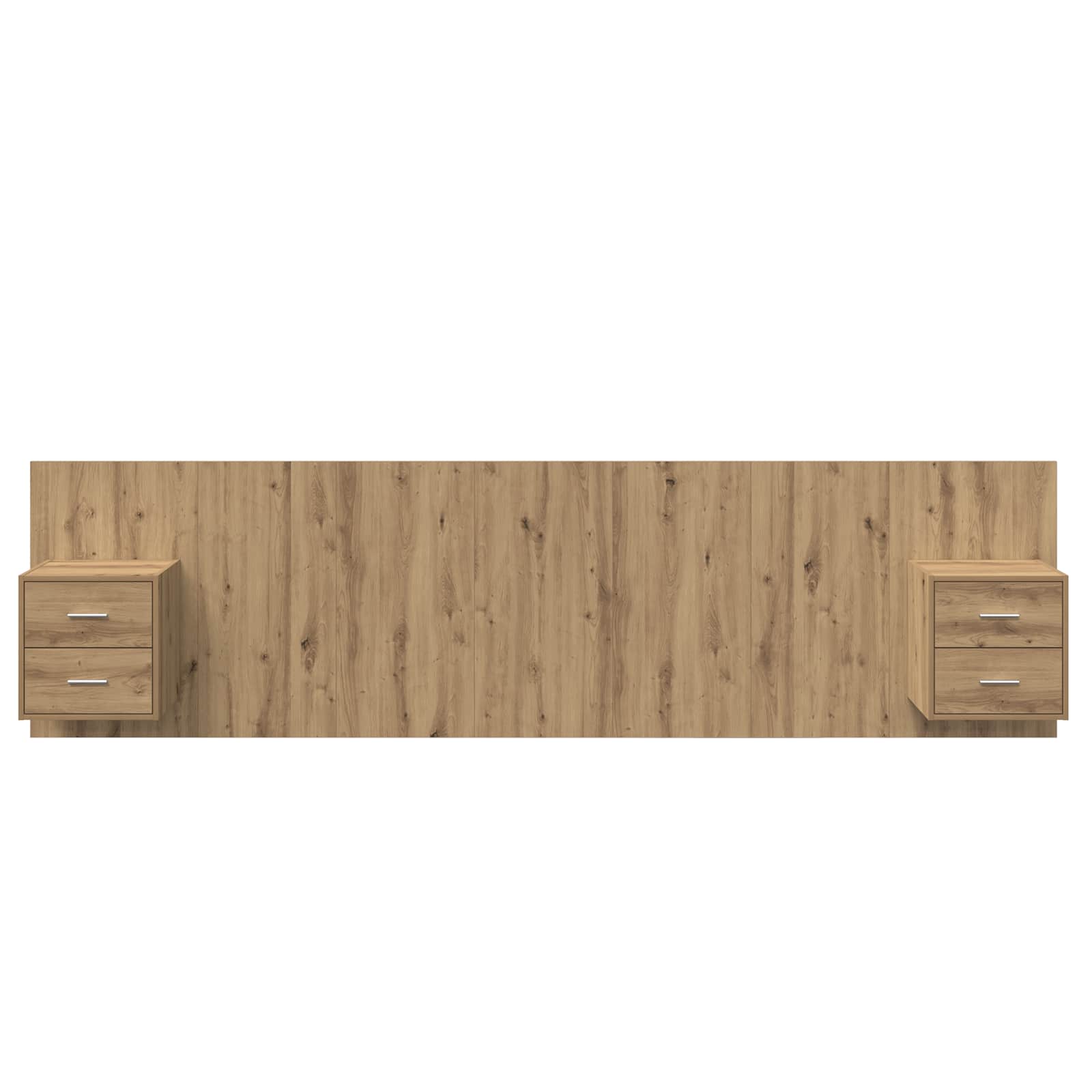 Tête de lit avec armoire avec tiroir 3 pcs Chêne artisanal - XIOS