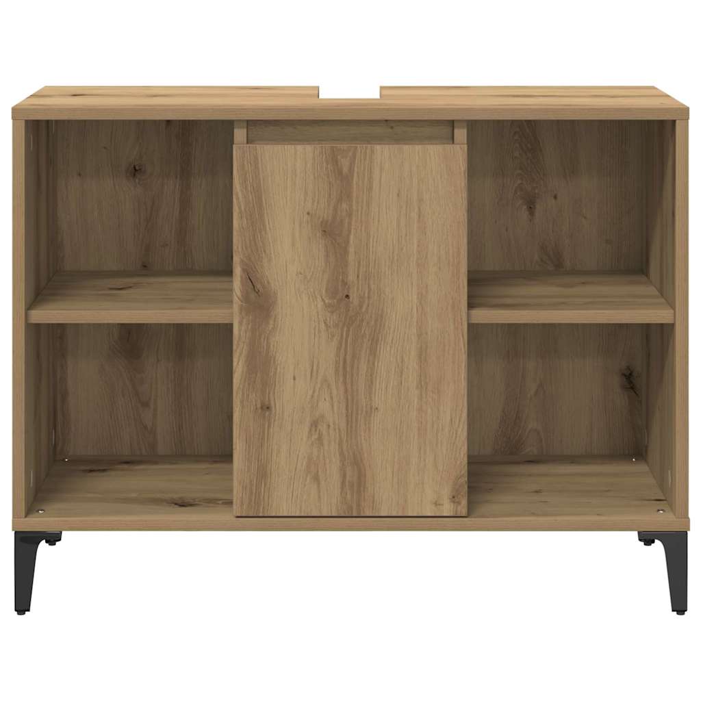 Ensemble de mobilier de salle de bain 3 pièces Chêne artisanal