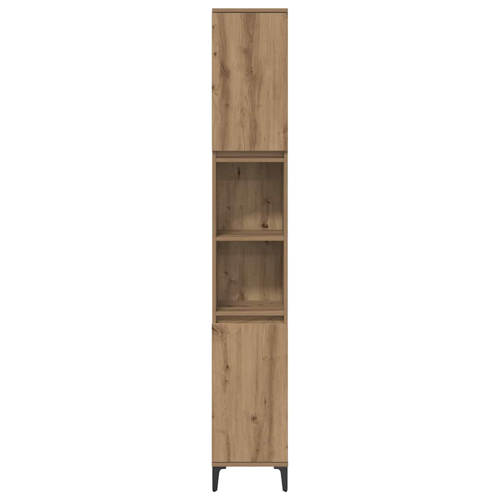 Ensemble de mobilier de salle de bain 3 pièces Chêne artisanal