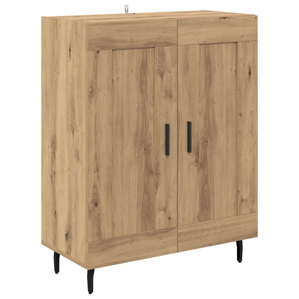 Haut Armoire 2 pcs Chêne artisanal Bois d'ingénierie - XIOS