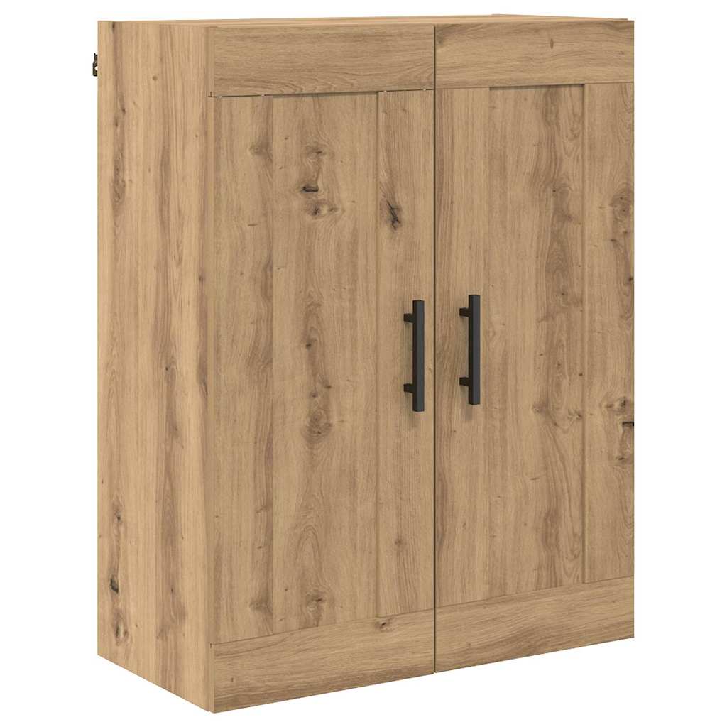 Haut Armoire 2 pcs Chêne artisanal Bois Aggloméré et Verre - XIOS
