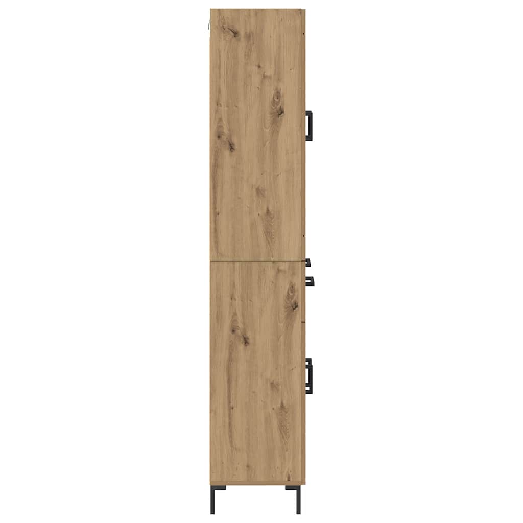 Haut Armoire 2 pcs Chêne artisanal Bois d'ingénierie - XIOS