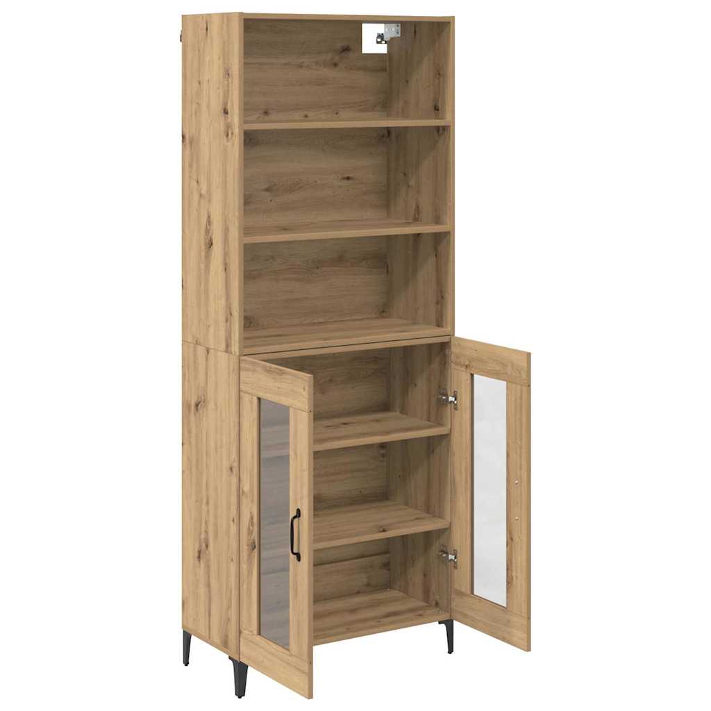 Haut Armoire Chêne artisanal 69,5 x 34 x 180 cm - XIOS