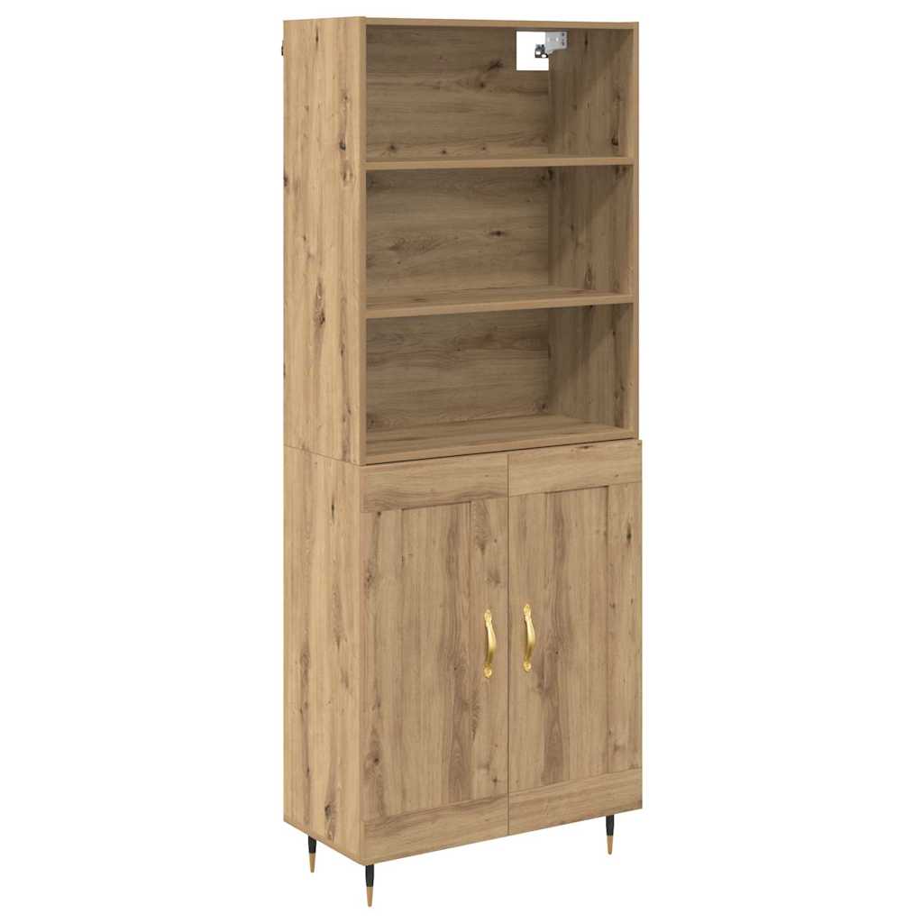 Haut Armoire Chêne artisanal 69,5 x 34 x 180 cm - XIOS