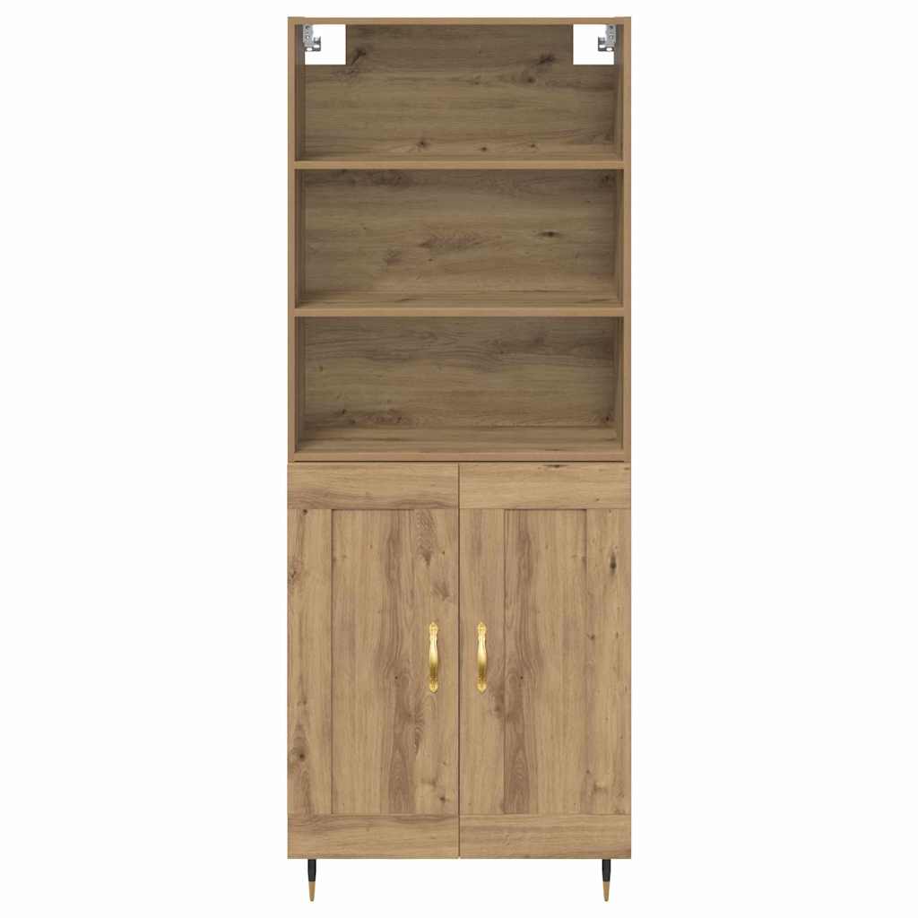 Haut Armoire Chêne artisanal 69,5 x 34 x 180 cm - XIOS