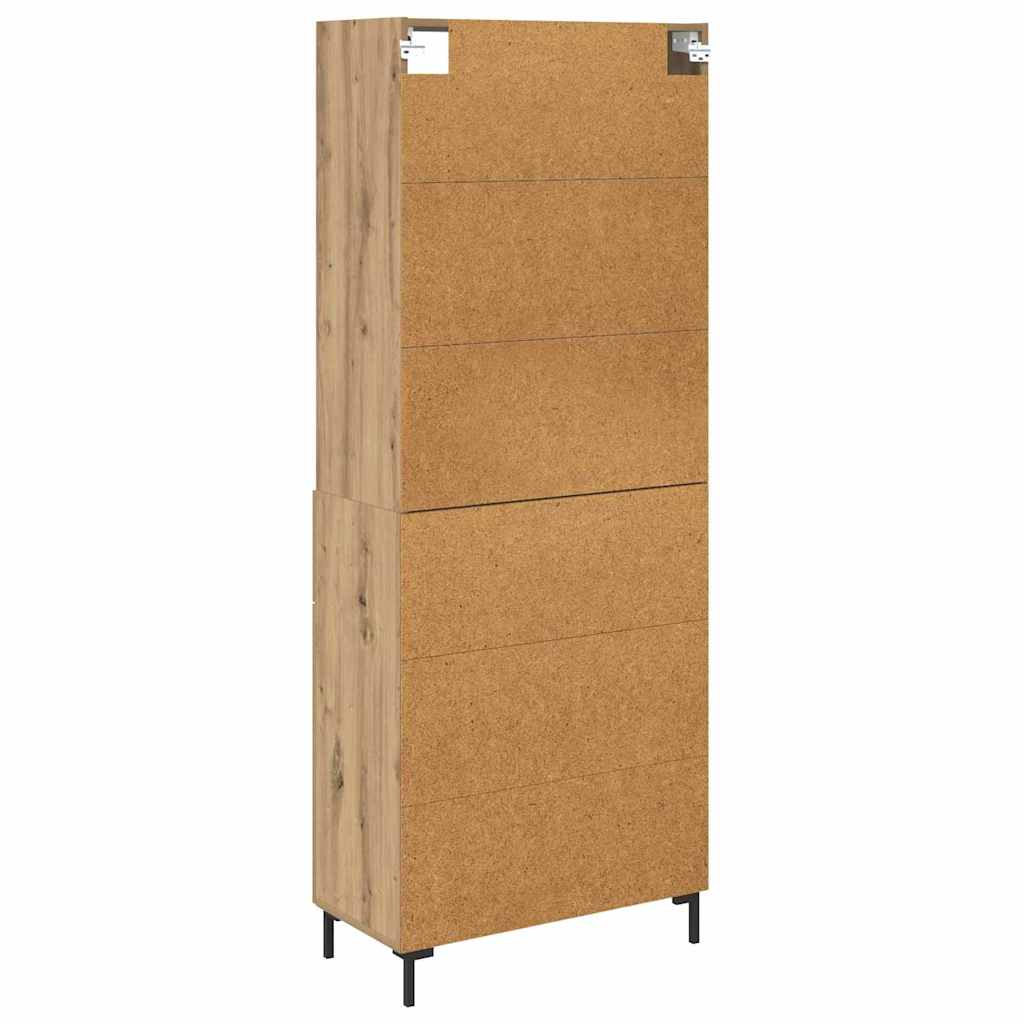 Haut Armoire avec tiroir Chêne artisanal 69,5 x 32,5 x 180 cm - XIOS