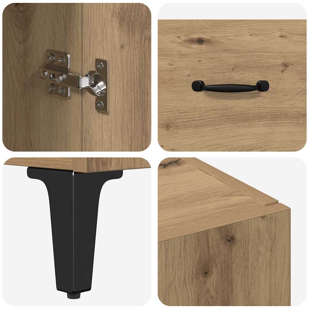 Haut Armoire Chêne artisanal 69,5 x 34 x 180 cm - XIOS