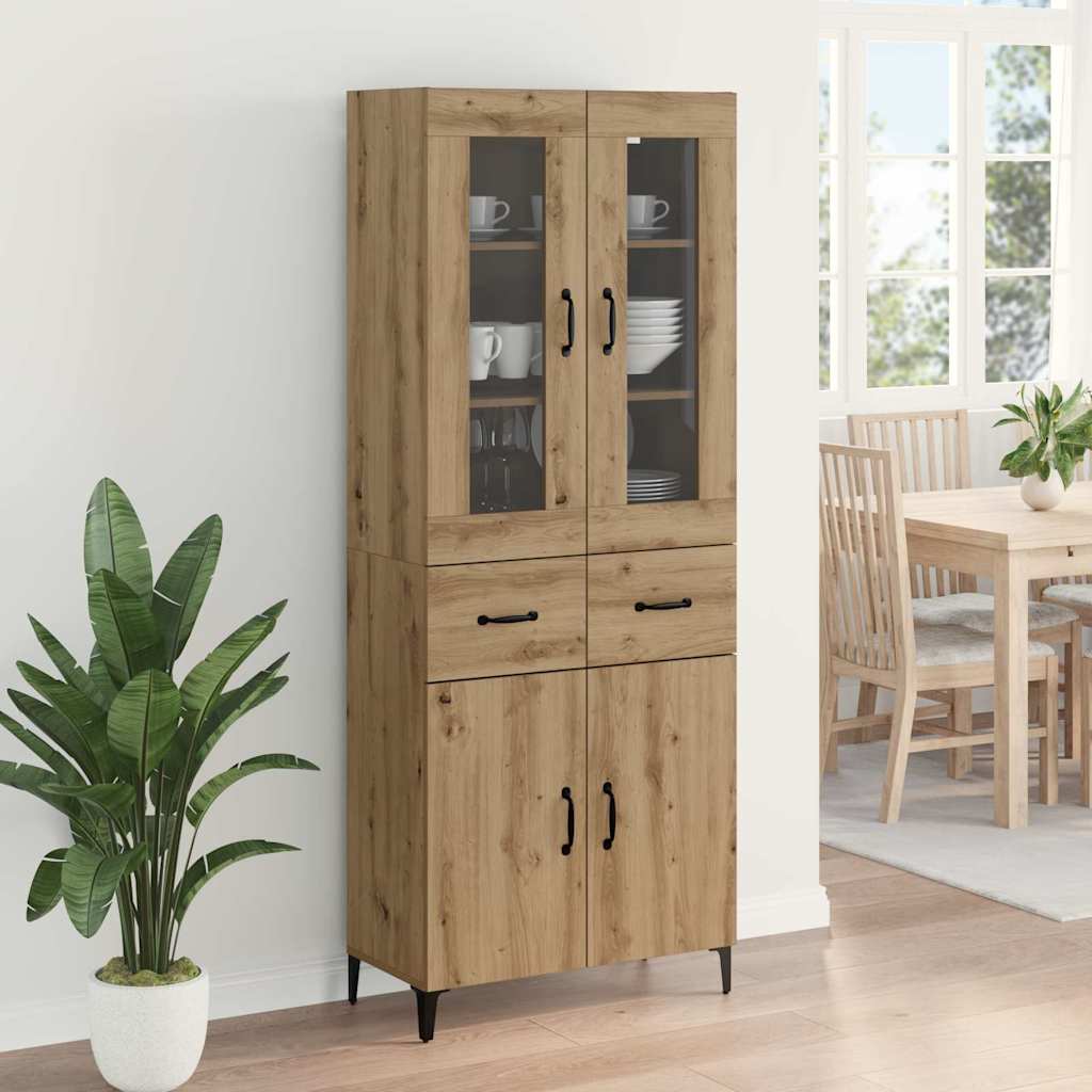 Haut Armoire Chêne artisanal 69,5 x 34 x 180 cm - XIOS