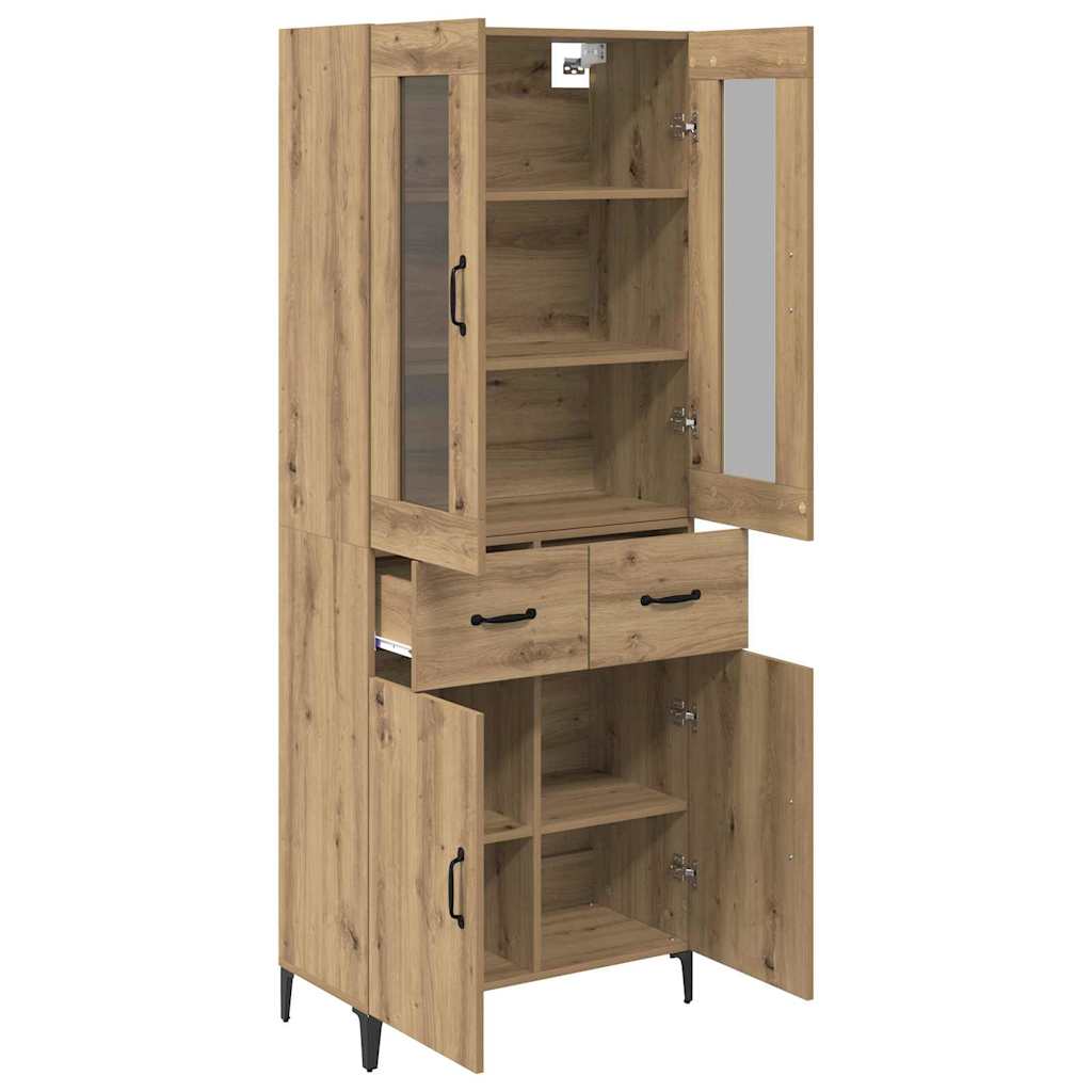Haut Armoire Chêne artisanal 69,5 x 34 x 180 cm - XIOS