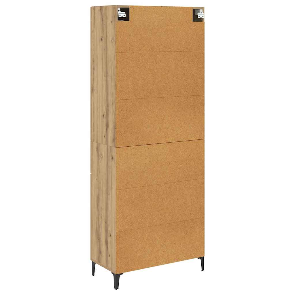 Haut Armoire Chêne artisanal 69,5 x 34 x 180 cm - XIOS