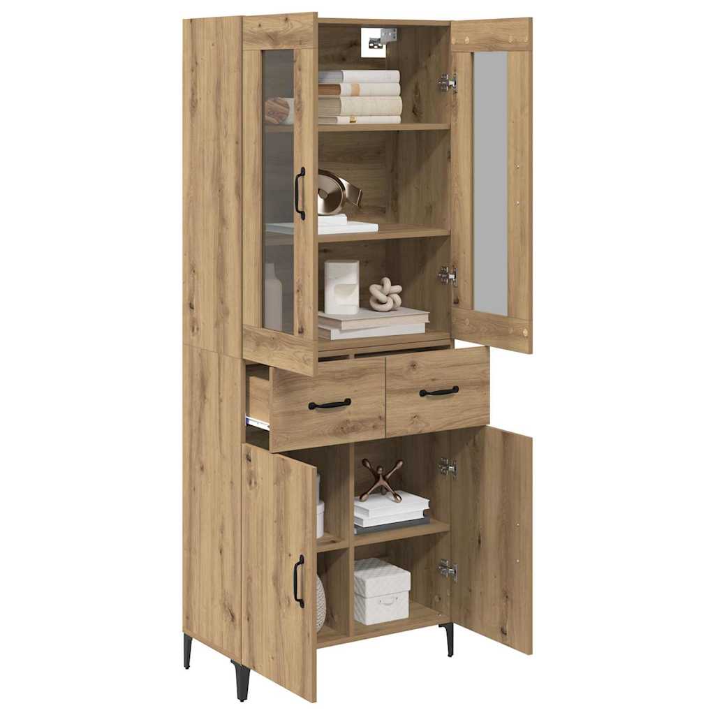 Haut Armoire Chêne artisanal 69,5 x 34 x 180 cm - XIOS