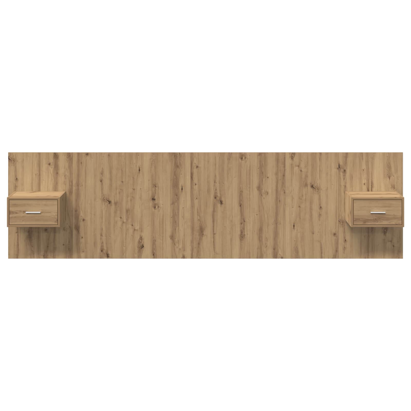 Tête de lit avec armoire 3 pc Chêne artisanal Bois d'ingénierie