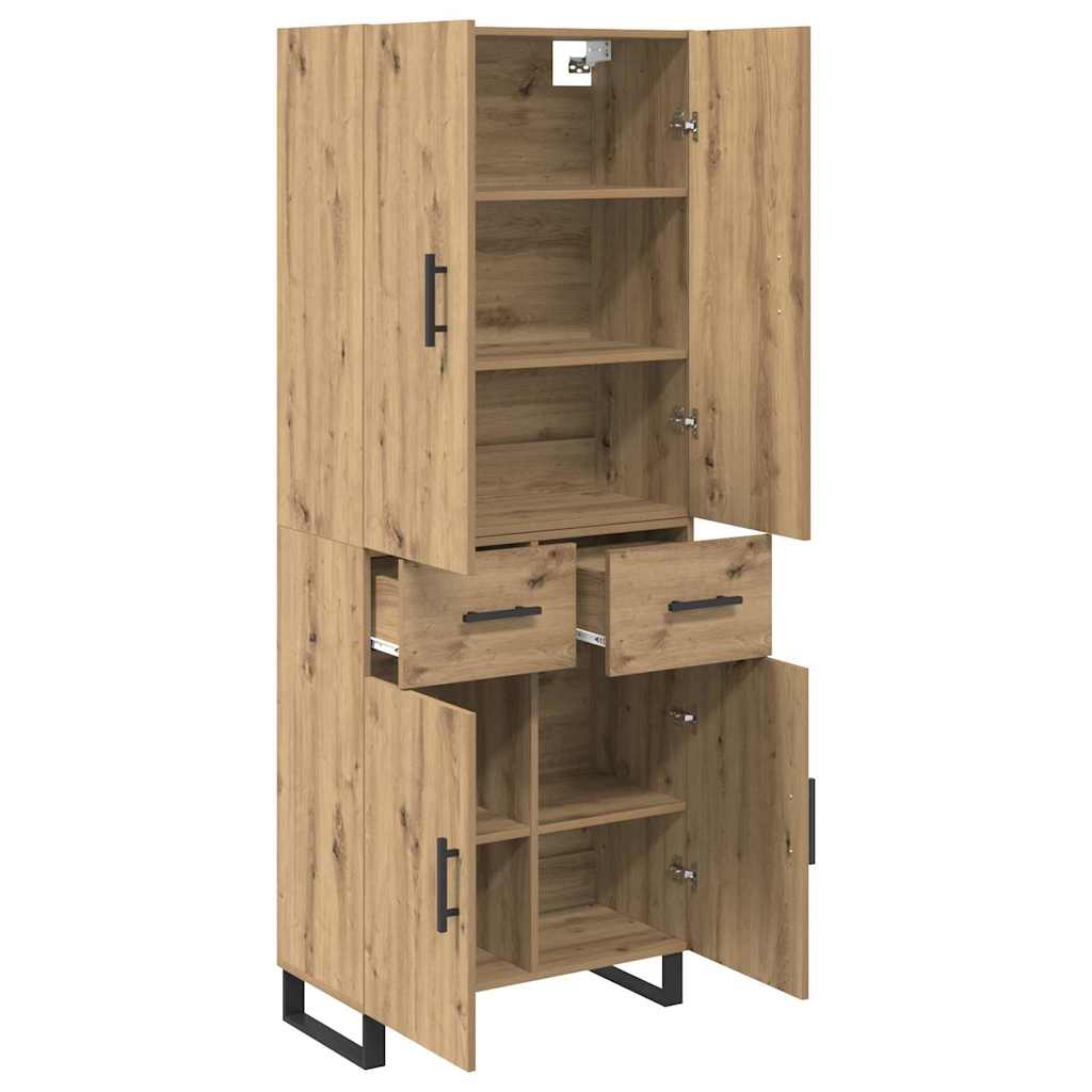 Haut Armoire 2 pc Chêne artisanal 69,5 x 34 x 180 cm - XIOS