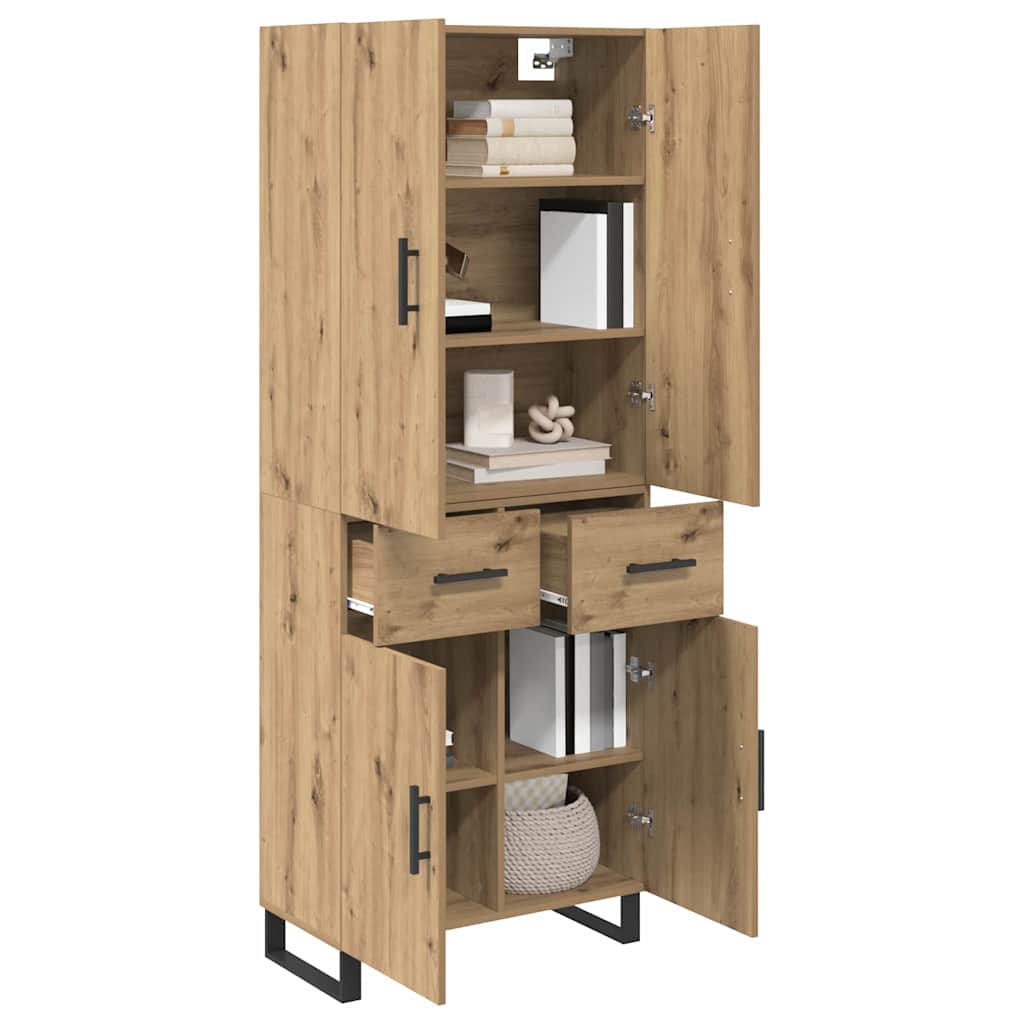 Haut Armoire 2 pc Chêne artisanal 69,5 x 34 x 180 cm - XIOS
