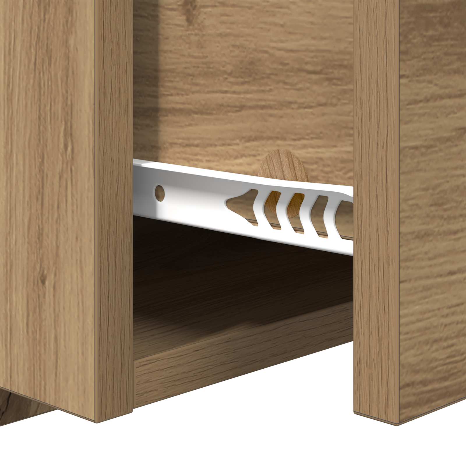 Tête de lit avec armoire avec tiroir 3 pcs Chêne artisanal - XIOS