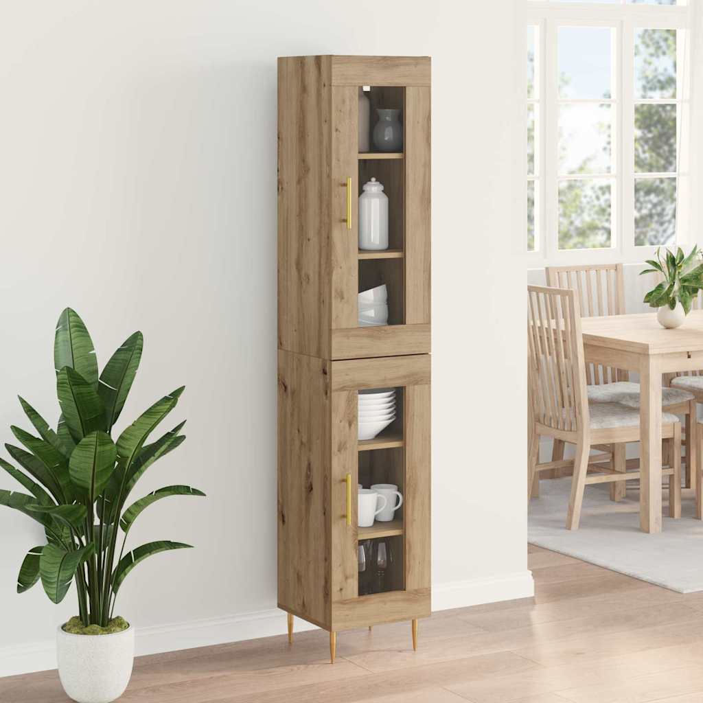 Haut Armoire Chêne artisanal 34,5 x 34 x 180 cm - XIOS