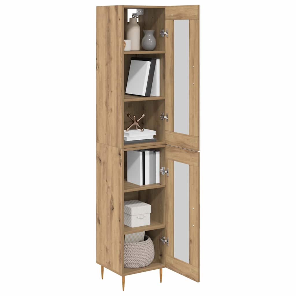 Haut Armoire Chêne artisanal 34,5 x 34 x 180 cm - XIOS
