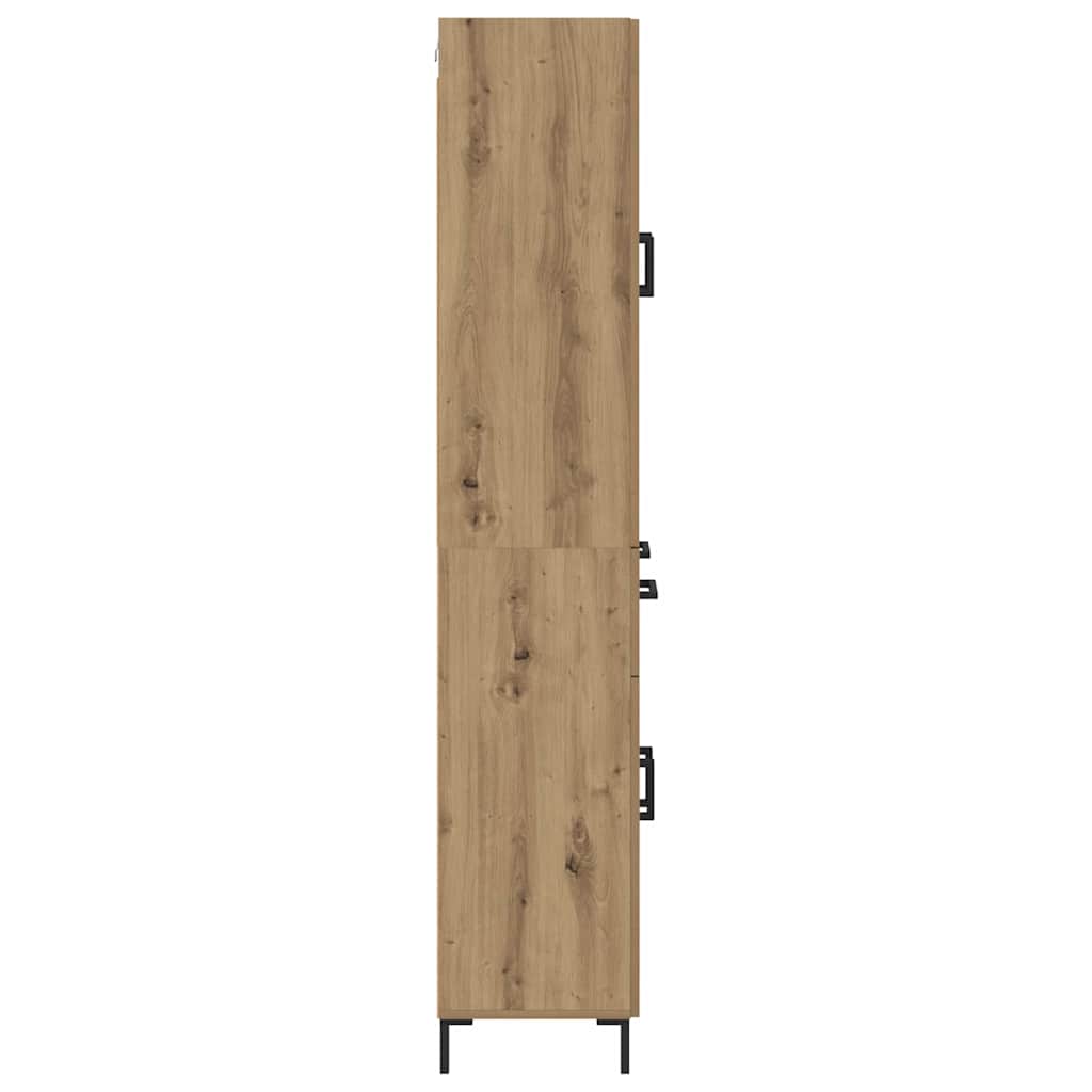 Haut Armoire avec tiroir Chêne artisanal 69,5 x 34 x 180 cm - XIOS