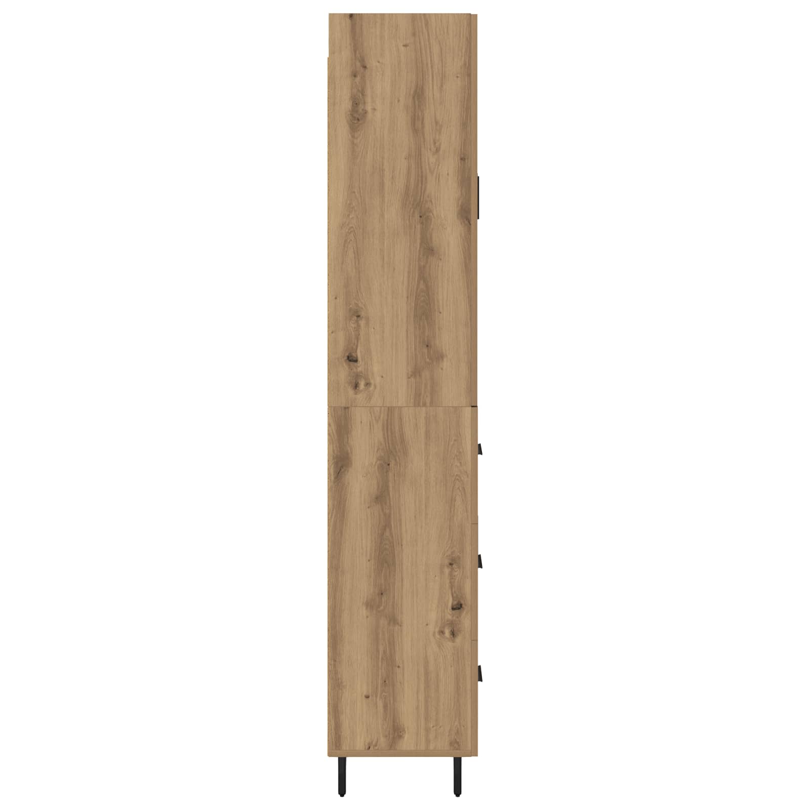 Haut Armoire 2 pcs Chêne artisanal Bois Aggloméré et Verre - XIOS