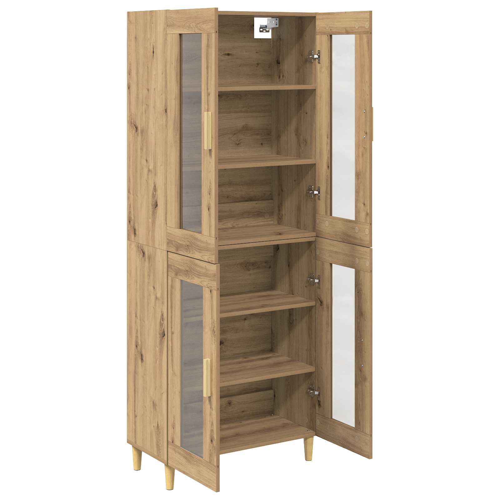 Haut Armoire Chêne artisanal 69,5 x 34 x 180 cm - XIOS