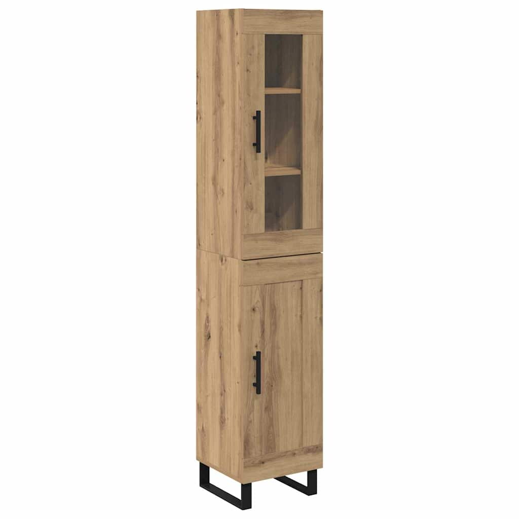 Haut Armoire Chêne artisanal 34,5 x 34 x 180 cm - XIOS