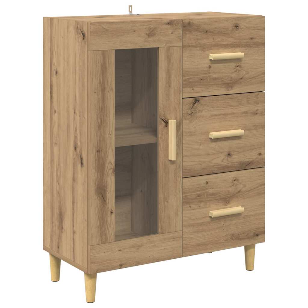 Haut Armoire avec tiroir Chêne artisanal 69,5 x 32,5 x 180 cm - XIOS