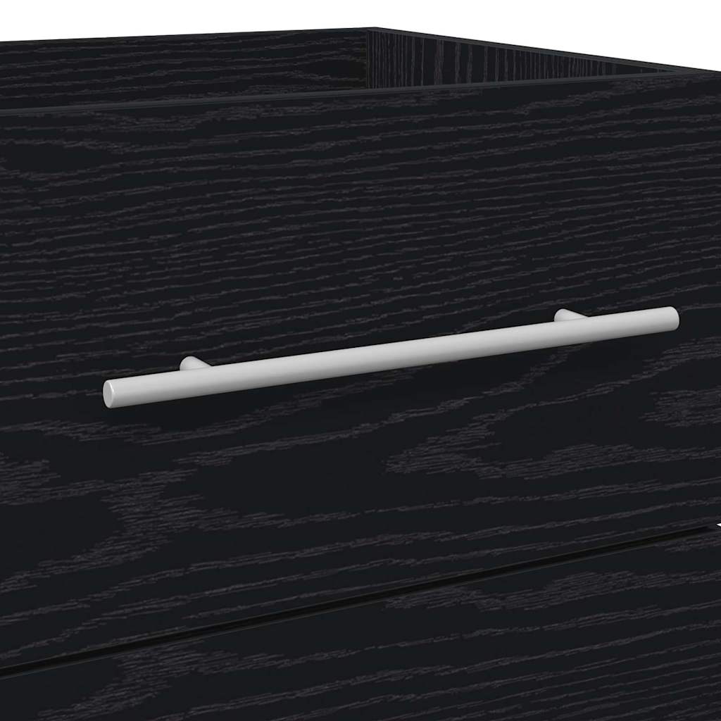 Meuble de Lavabo de Salle de Bain Chêne noir 41 x 38,5 x 48 cm - XIOS