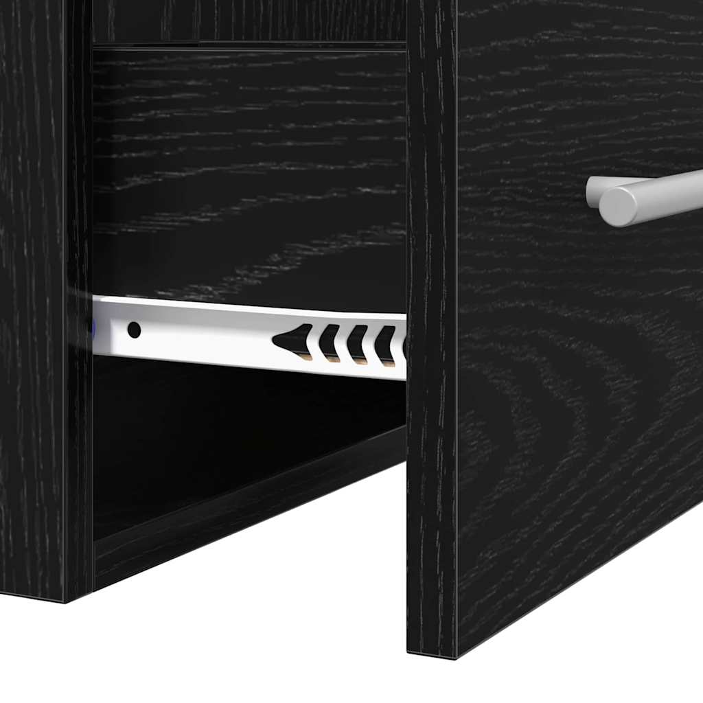 Meuble de Lavabo de Salle de Bain Chêne noir 41 x 38,5 x 48 cm - XIOS
