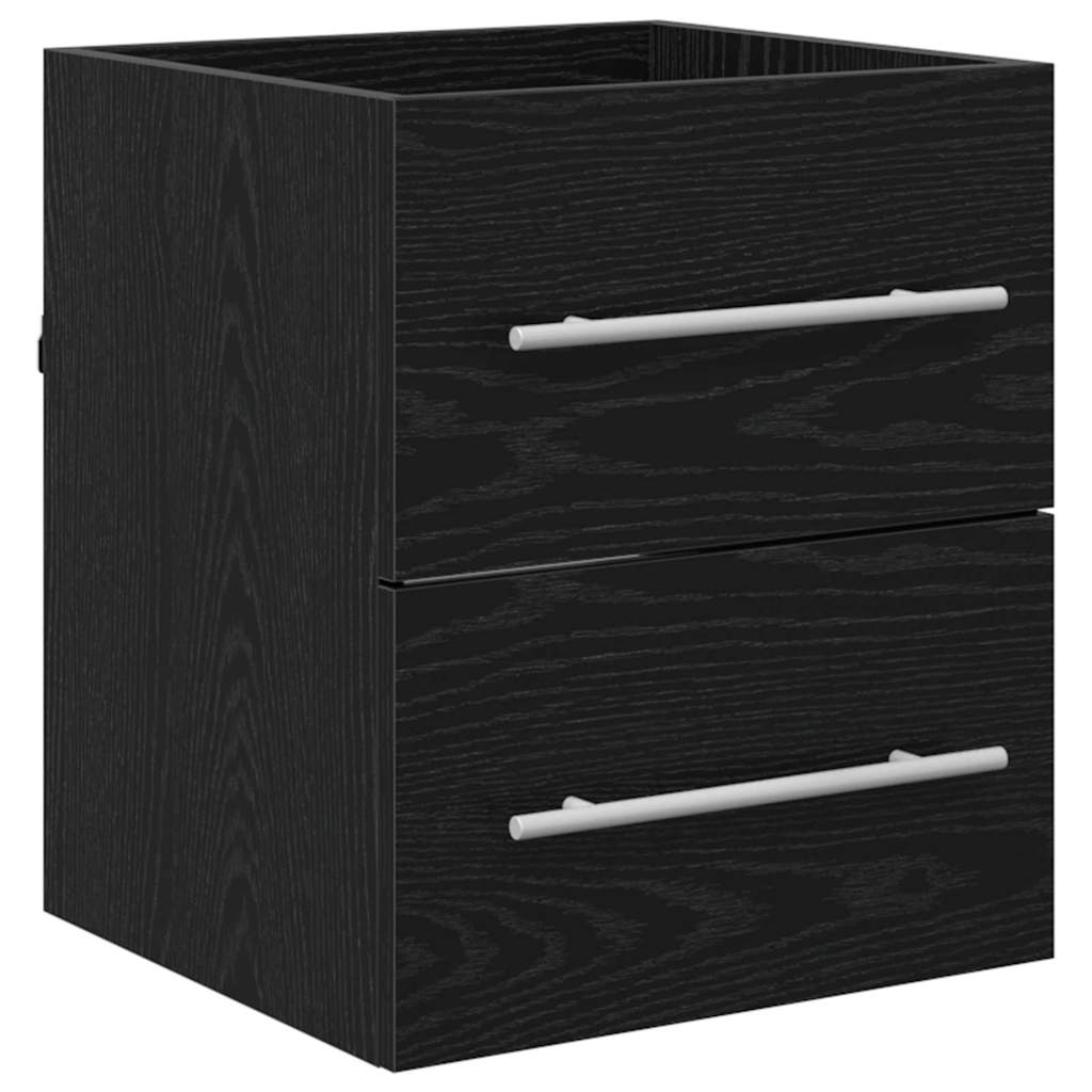 Meuble de Lavabo de Salle de Bain Chêne noir 41 x 38,5 x 48 cm - XIOS