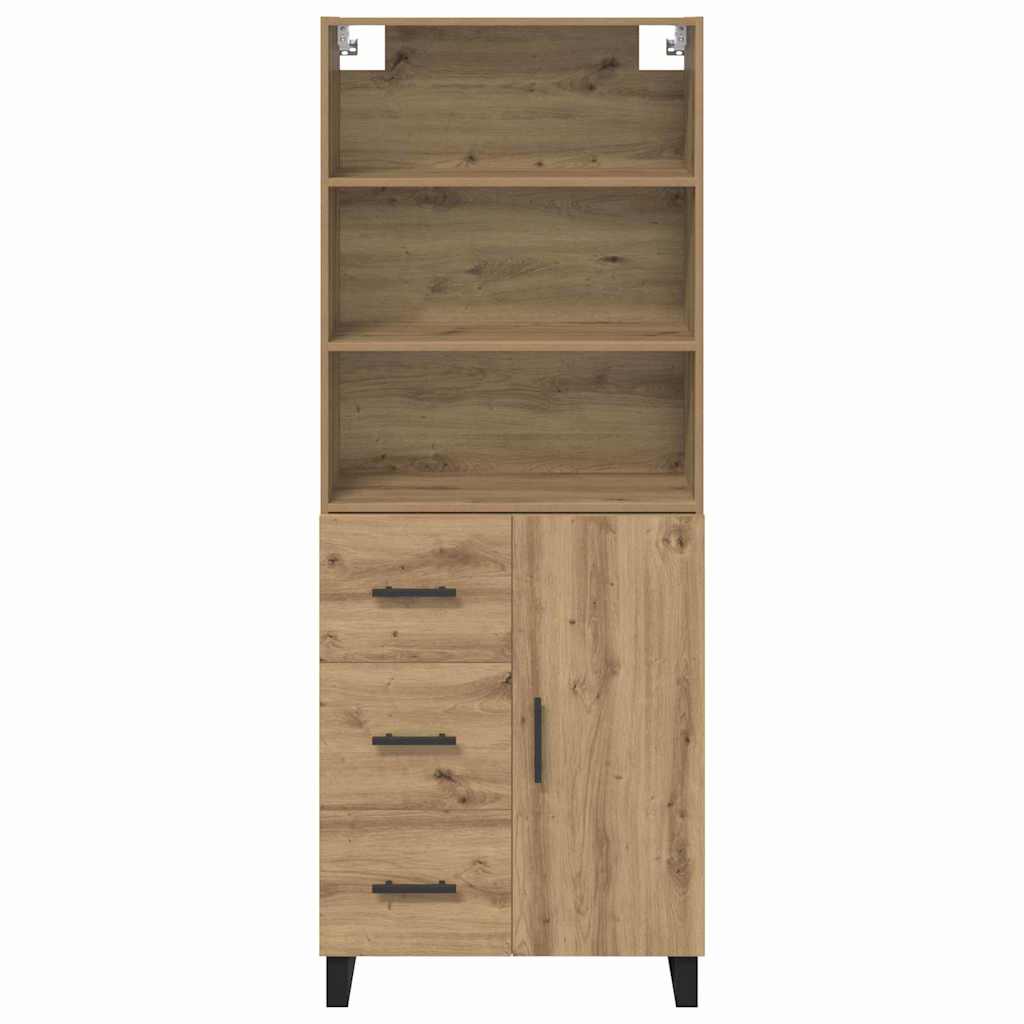 Haut Armoire 2 pcs Chêne artisanal Bois d'ingénierie - XIOS