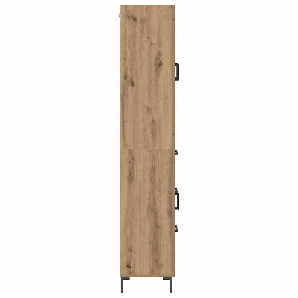 Haut Armoire 2 pcs Chêne artisanal Bois d'ingénierie - XIOS
