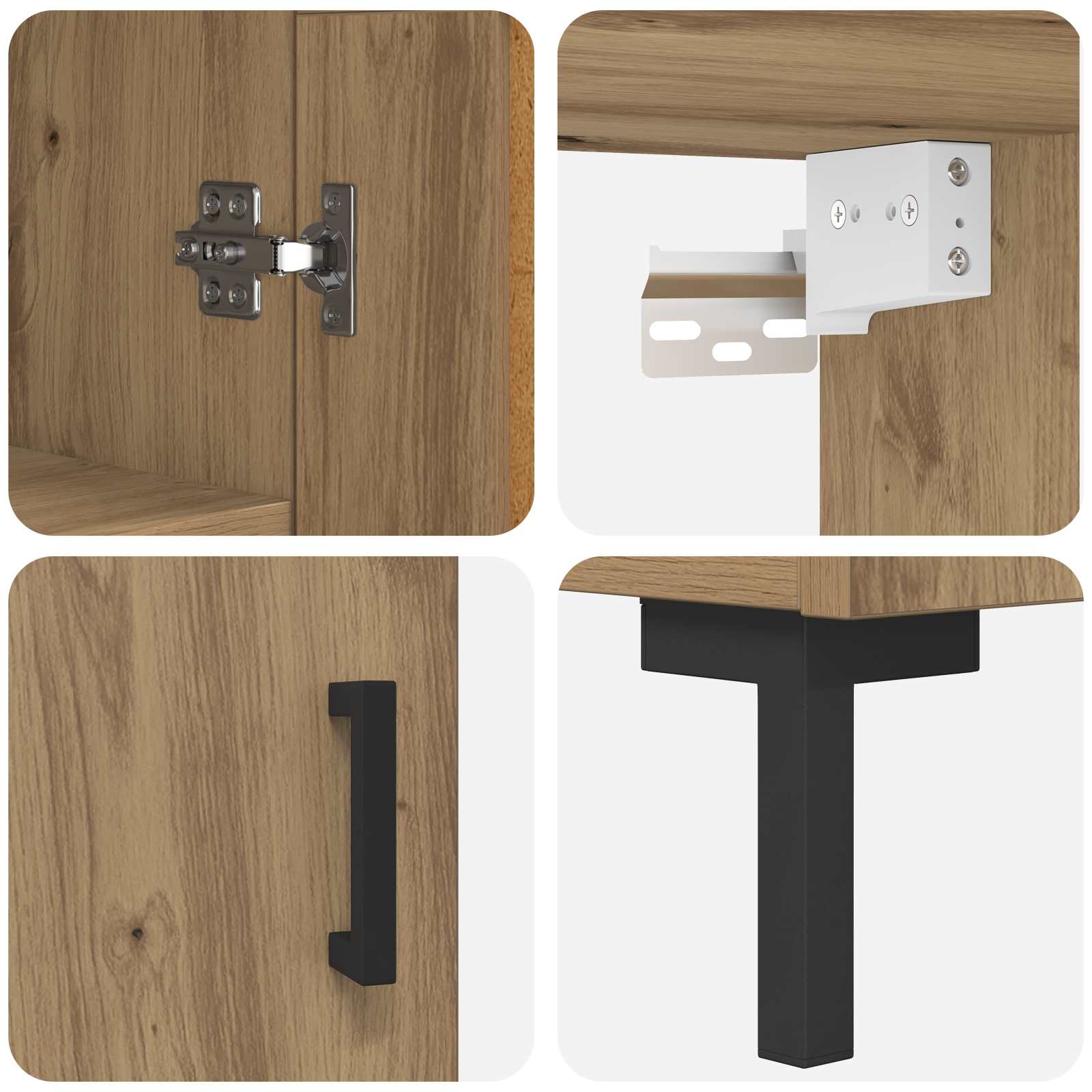 Haut Armoire Chêne artisanal 69,5 x 34 x 180 cm - XIOS