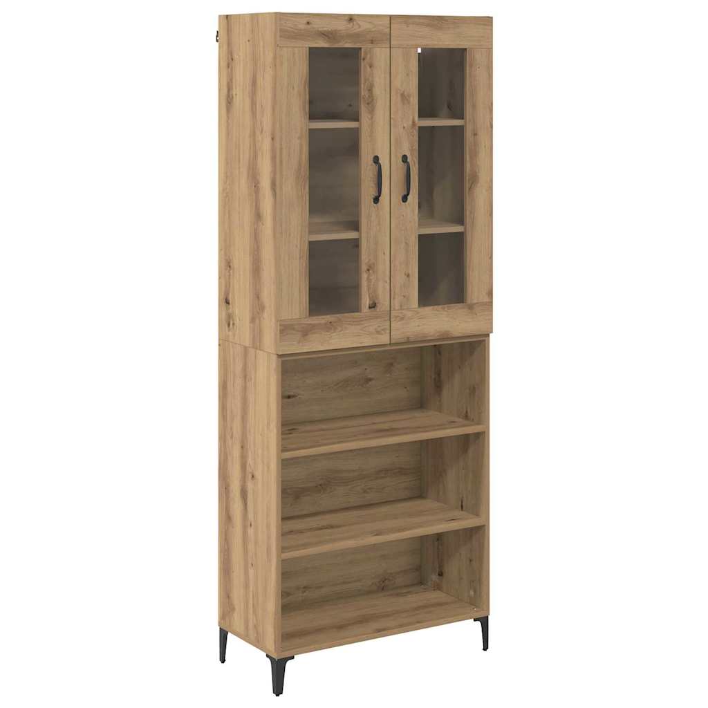 Haut Armoire Montage mural Chêne artisanal 69,5 x 34 x 180 cm - XIOS