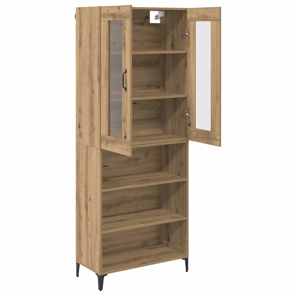 Haut Armoire Montage mural Chêne artisanal 69,5 x 34 x 180 cm - XIOS