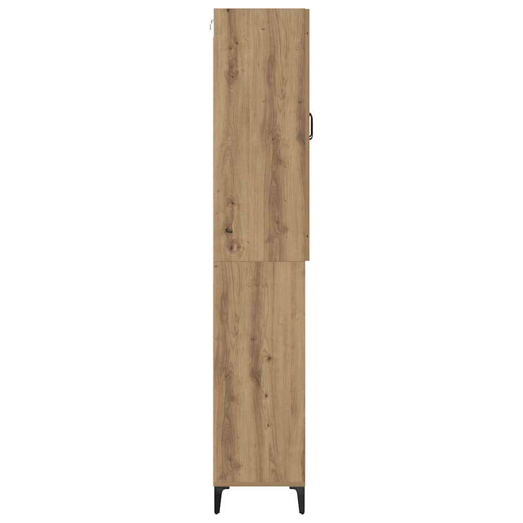Haut Armoire Montage mural Chêne artisanal 69,5 x 34 x 180 cm - XIOS
